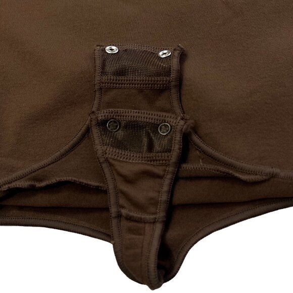 SKIMS Essential Crew Neck‎ Sleeveless Bodysuit NEW Chocolate Womens 4X/5X - Picture 8 of 11